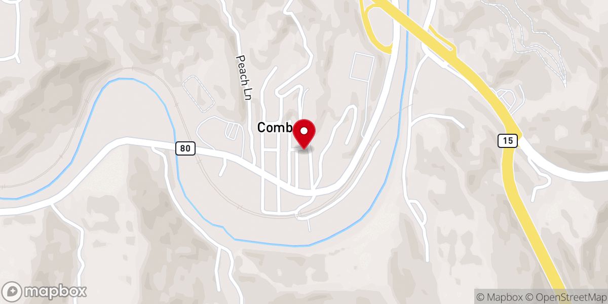 Map showing location of First Baptist Church of God