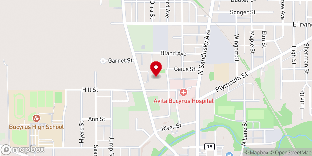 Map showing location of Holy Trinity Activity Center