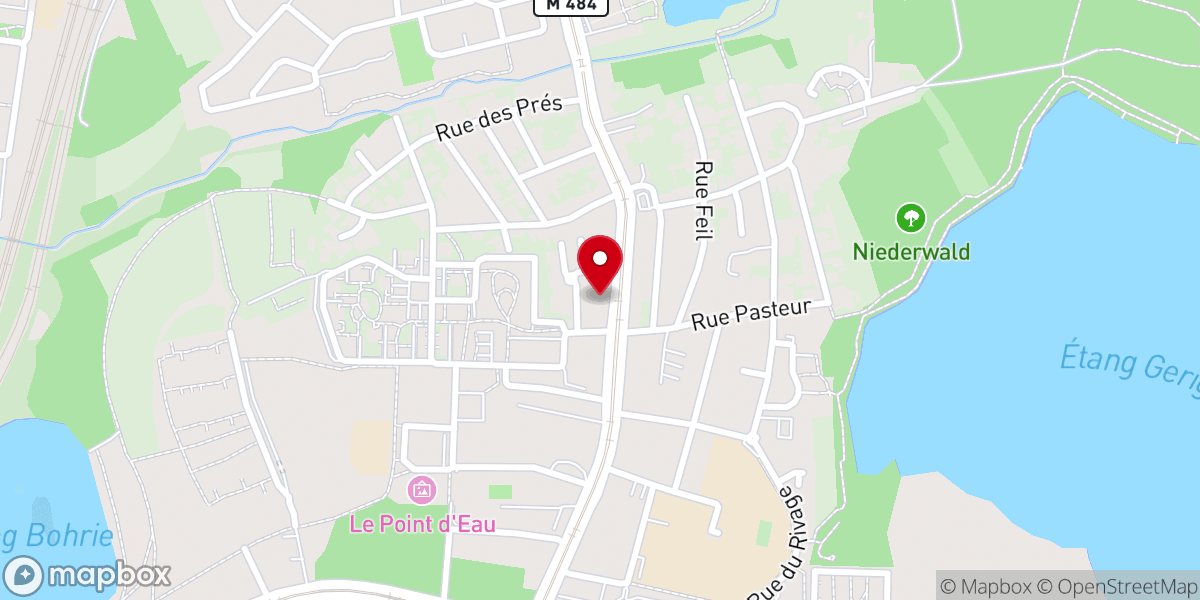 Map showing location of Chapelle Notre Dame du Wirhel