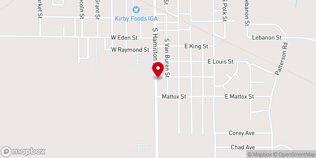 Map showing location of First Apostolic Church House of Prayer