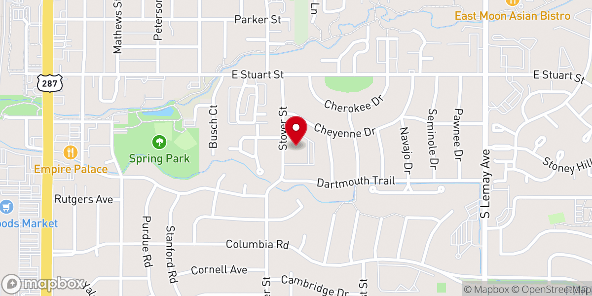 Map showing location of St Luke's Episcopal Church