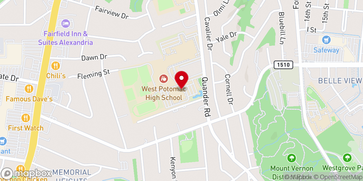 Map showing location of The Life Church DMV