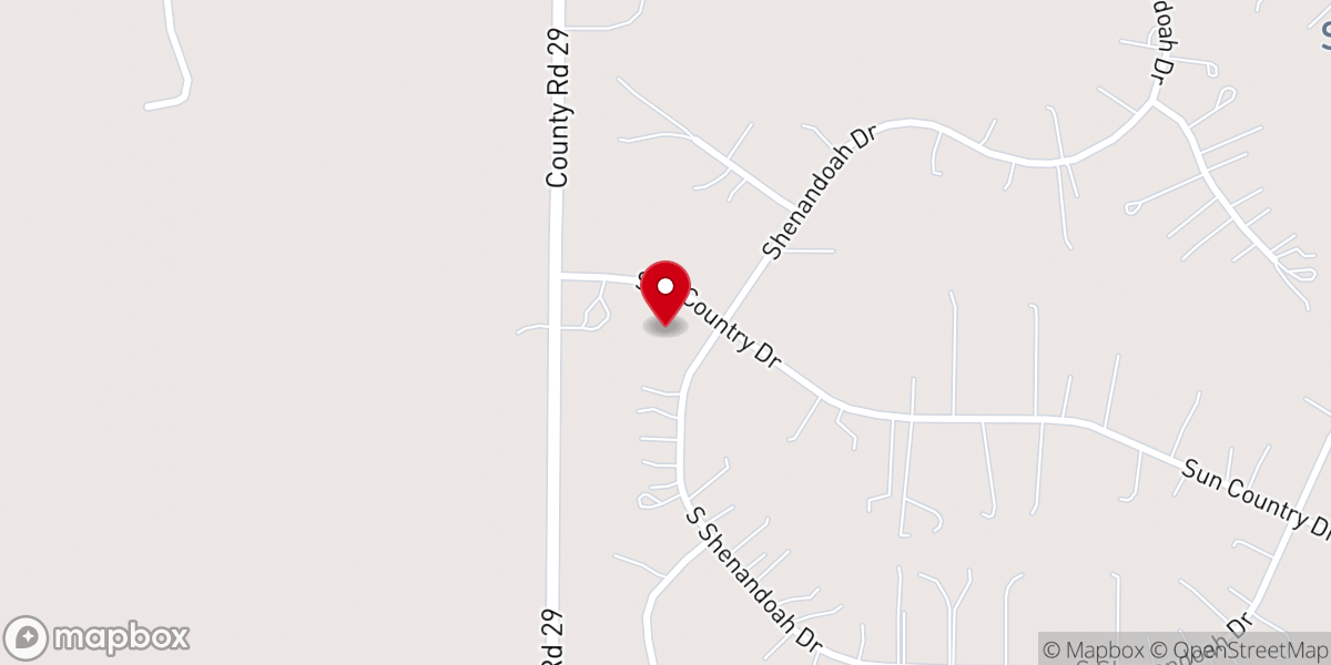 Map showing location of Sun Country Community Church