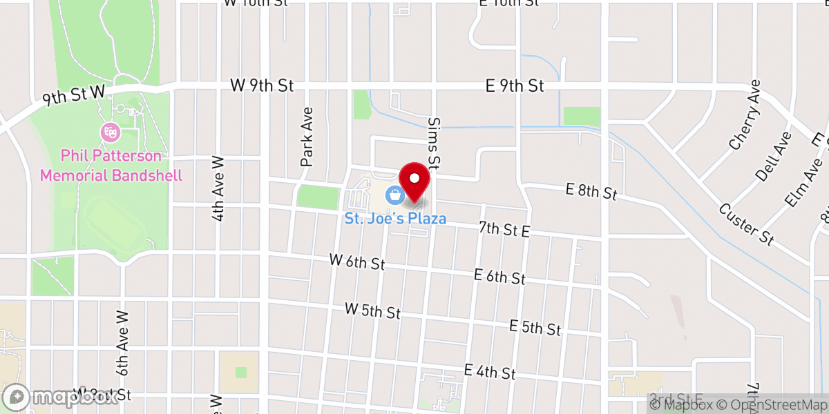 Map showing location of Church at Dickinson