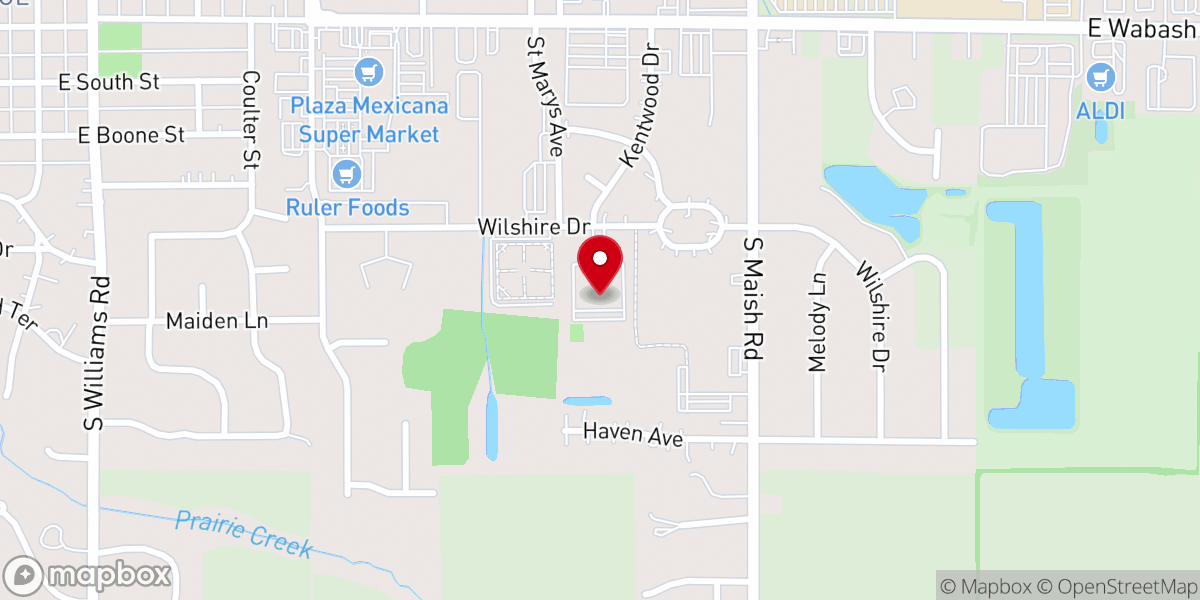 Map showing location of St Matthew United Methodist Church