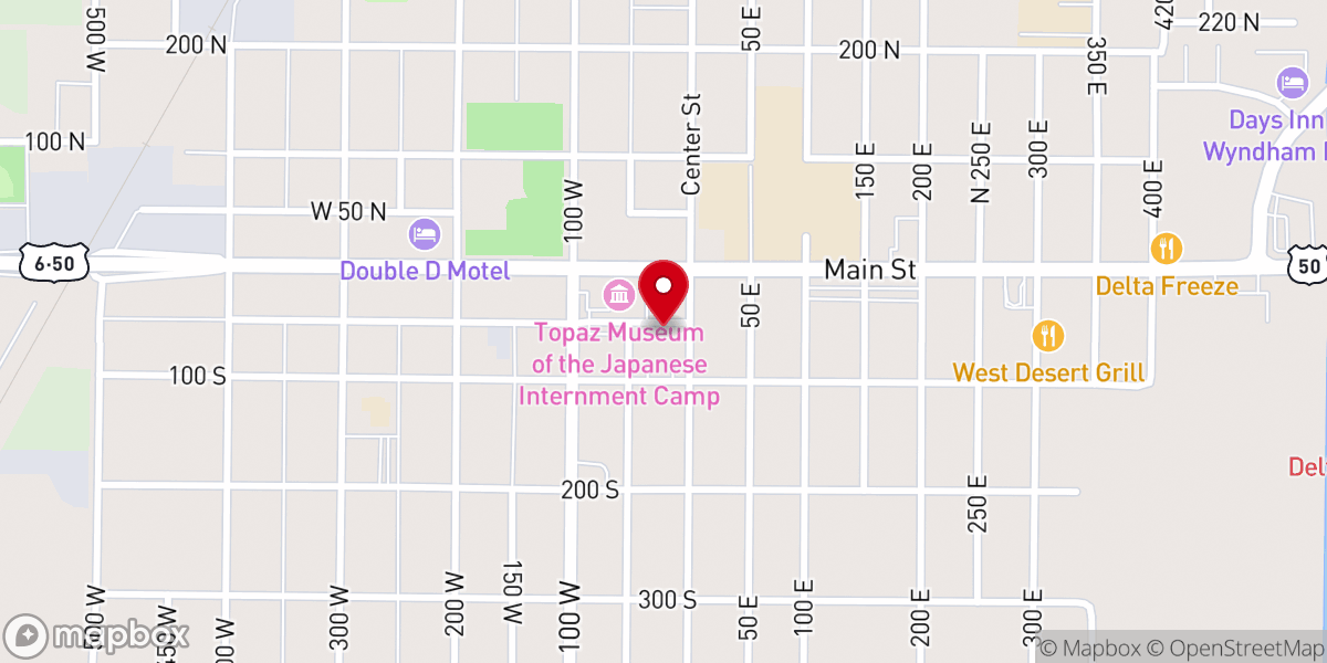Map showing location of Grace Baptist Church
