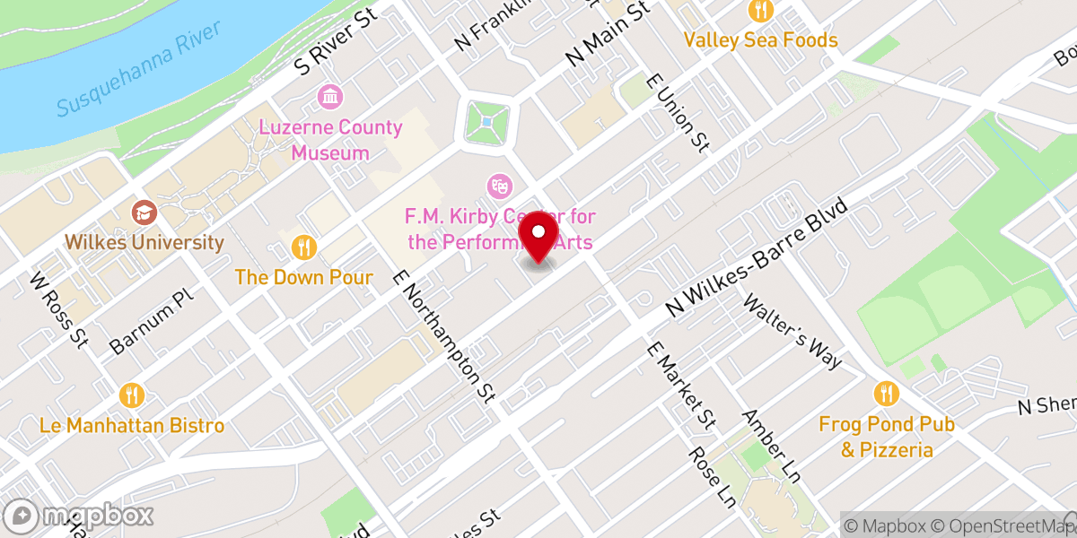 Map showing location of The Salvation Army Wilkes-Barre