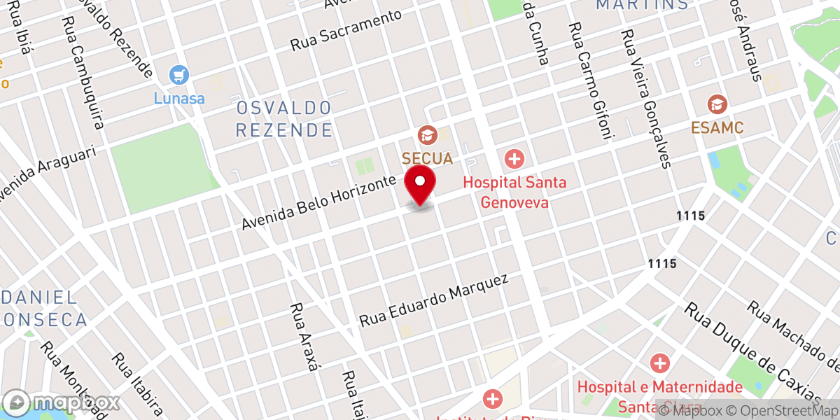 Map showing location of Igreja de Deus Martins (IDBMartins)