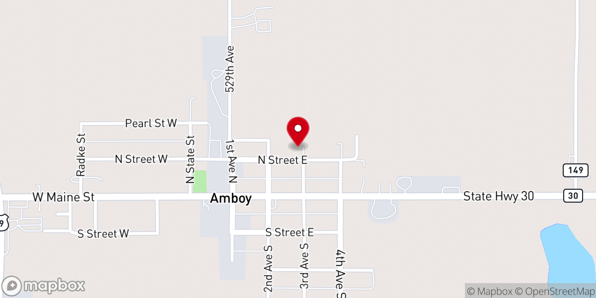 Map showing location of First Presbyterian Church