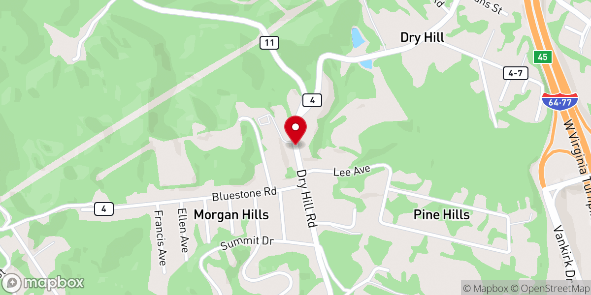 Map showing location of Providence Bible Church
