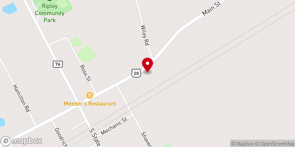 Map showing location of Still Waters Mennonite Church