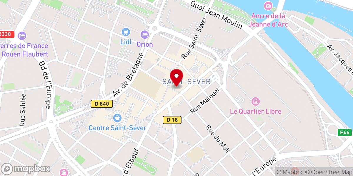 Map showing location of La Réponse