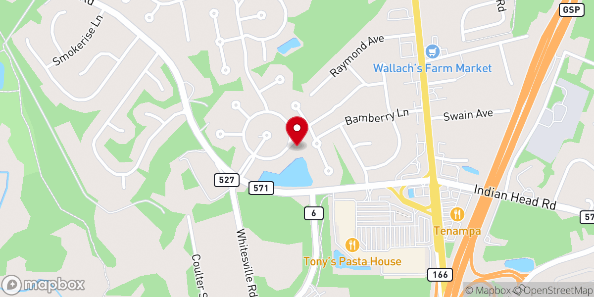 Map showing location of Alive Again Alliance Church