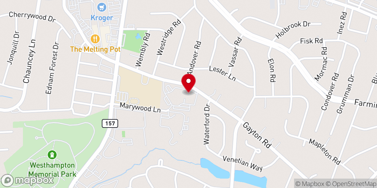 Map showing location of St Mary's Catholic School