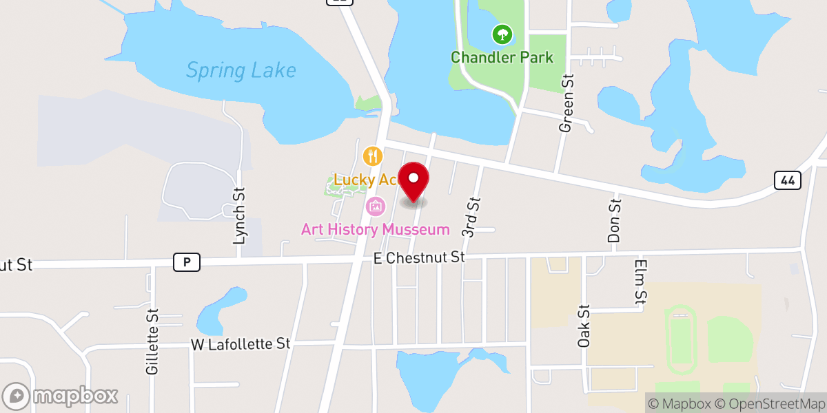 Map showing location of Wesleyan Bible Church
