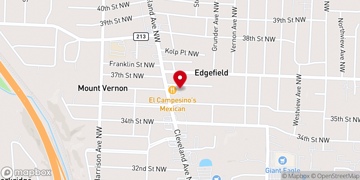 Map showing location of The Wedding Chapel of Ohio