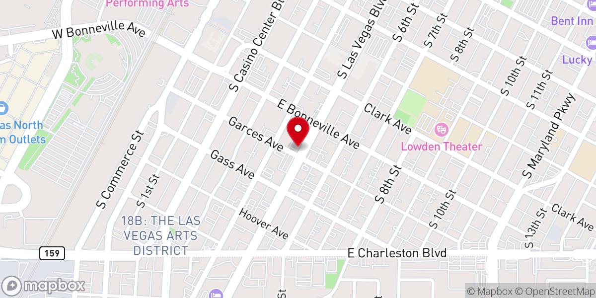Map showing location of Say I Do Wedding Chapel
