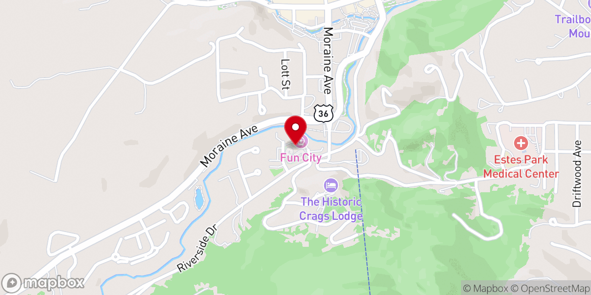 Map showing location of Fun City