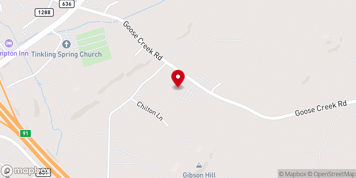 Map showing location of Bridge Christian Church