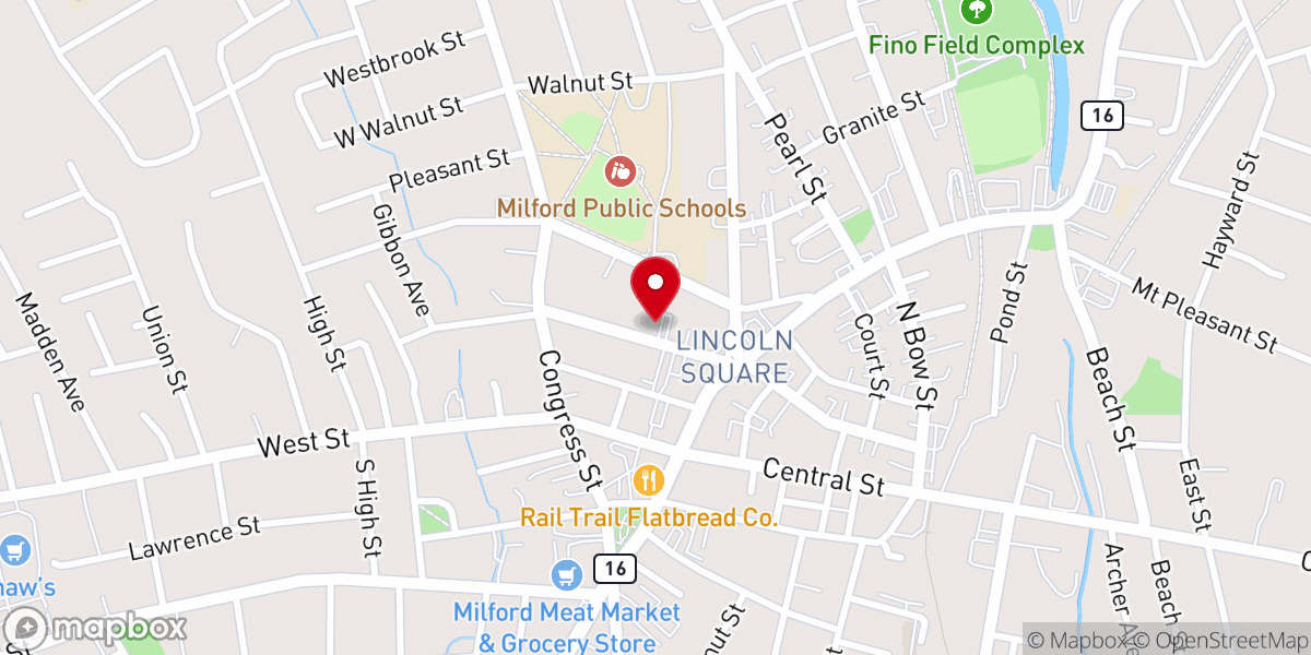 Map showing location of Milford Portuguese SDA Church