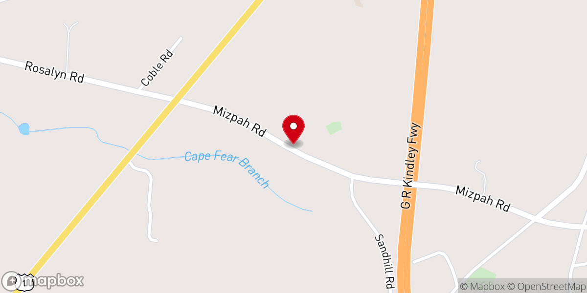Map showing location of New Direction House of Prayer