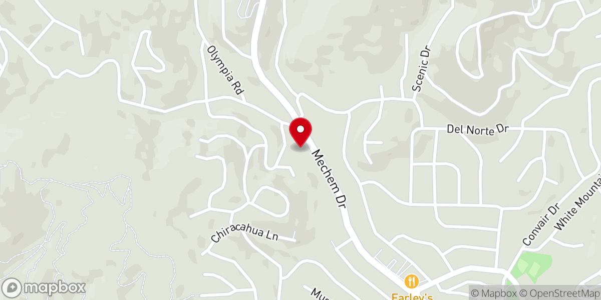 Map showing location of Ruidoso Apostolic Church