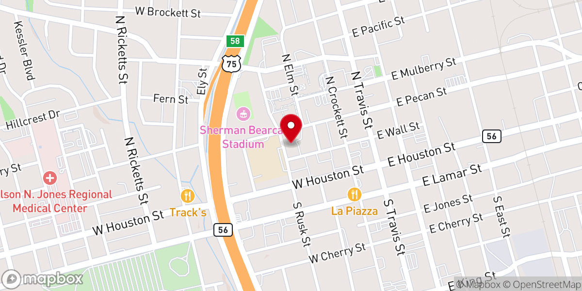 Map showing location of Covenant Presbyterian Church