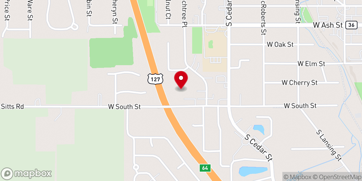 Map showing location of All Saints Lutheran Church ELCA