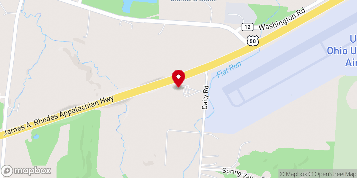 Map showing location of Living Waters Worship Center