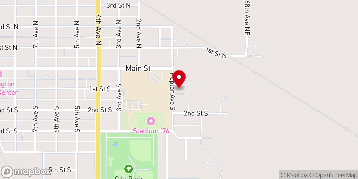 Map showing location of Bethel Assembly of God