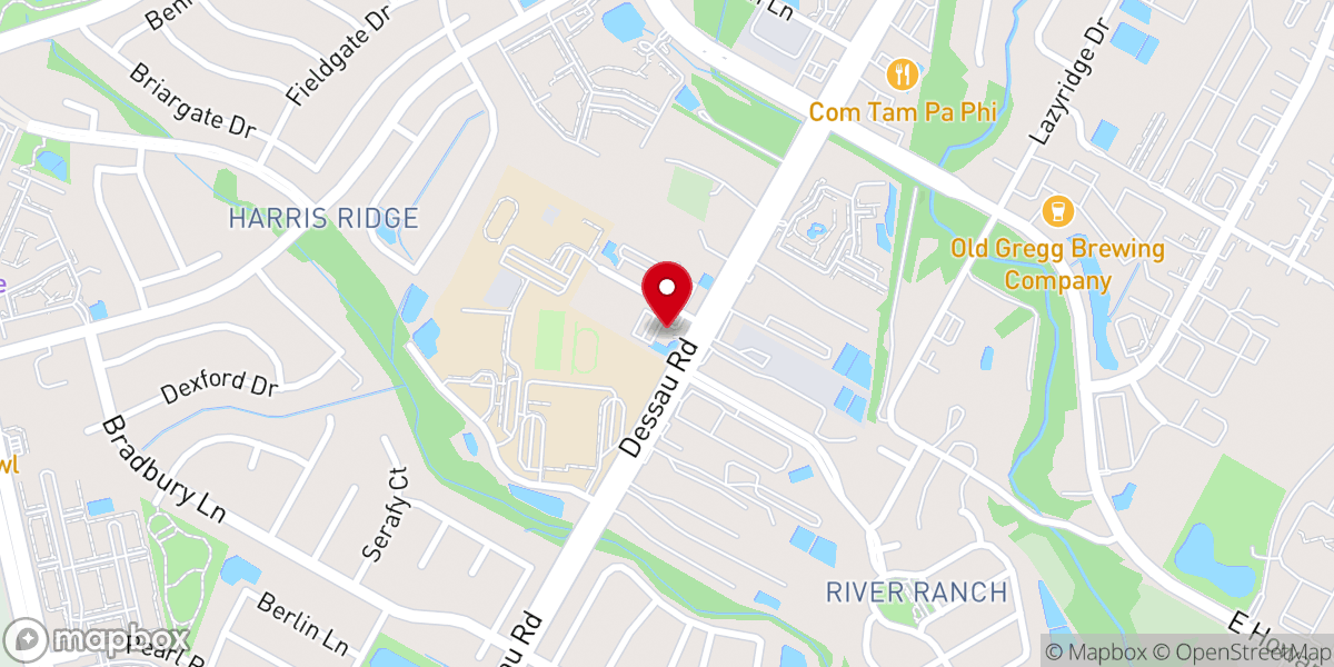Map showing location of Deliverance Temple Worship Center