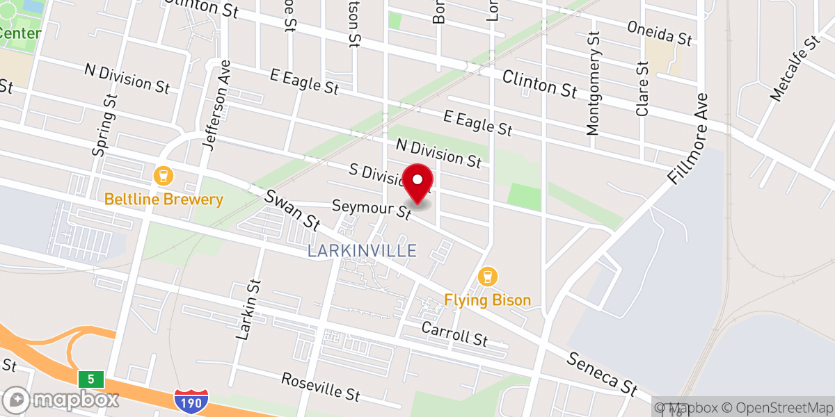 Map showing location of St. Patrick Friary