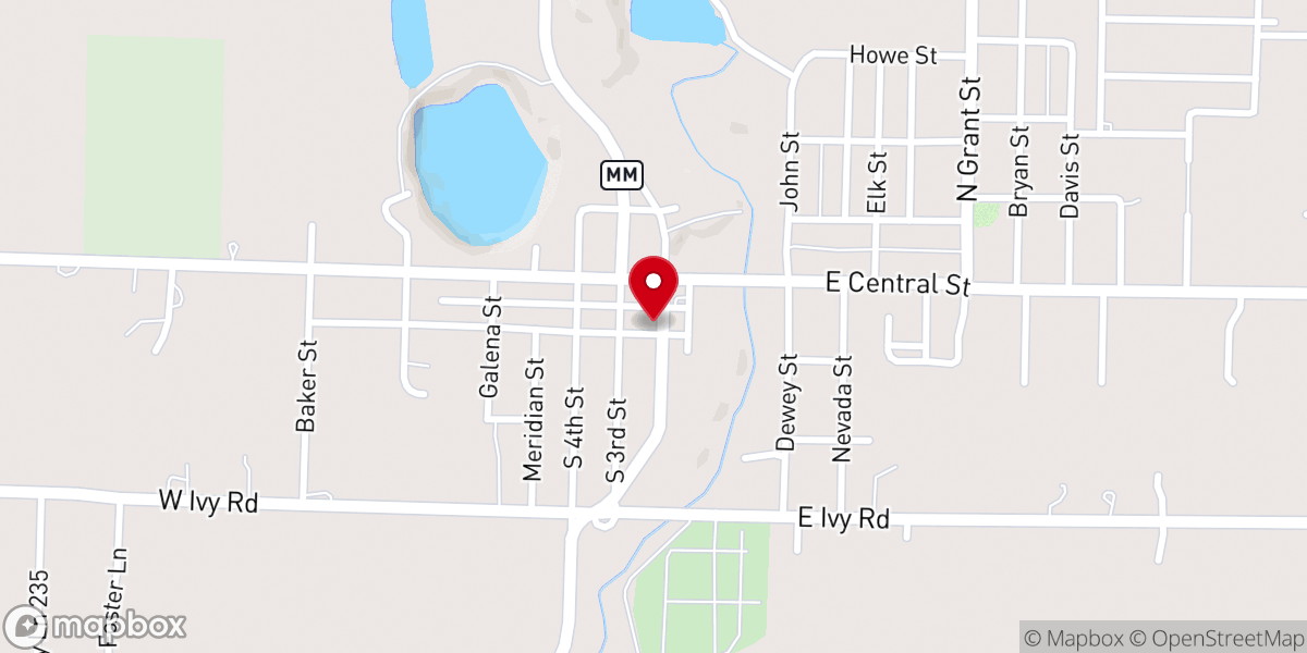 Map showing location of The New Grace Assembly