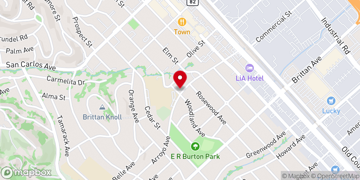 Map showing location of Los Pentecostales De San Carlos