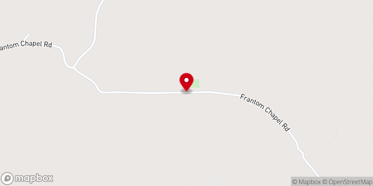 Map showing location of Frantom Chapel Methodist Church