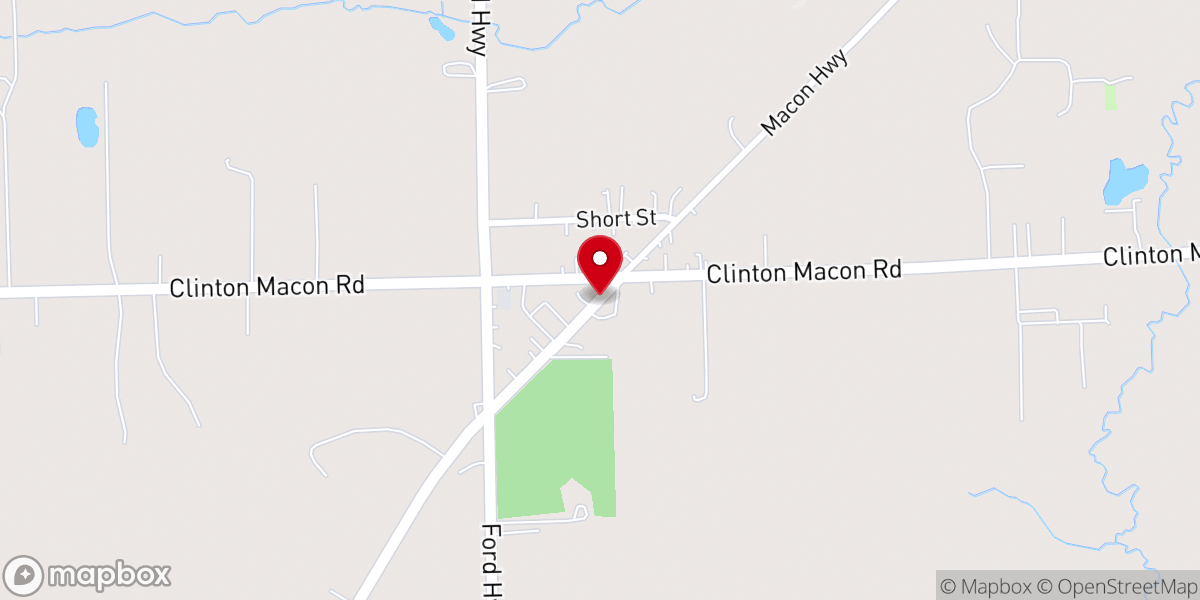 Map showing location of Macon United Methodist
