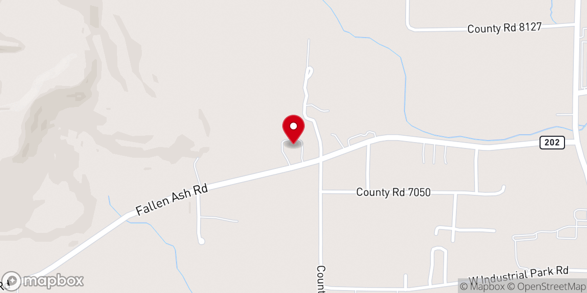 Map showing location of Marion County Senior Activity & Wellness Center