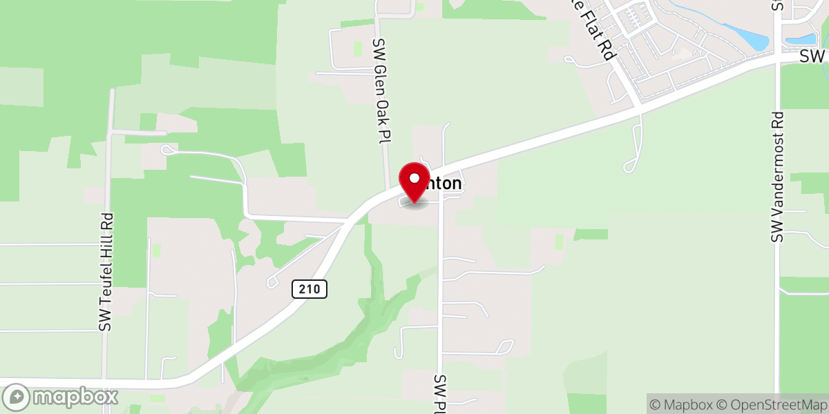 Map showing location of Portland Onnuri Church