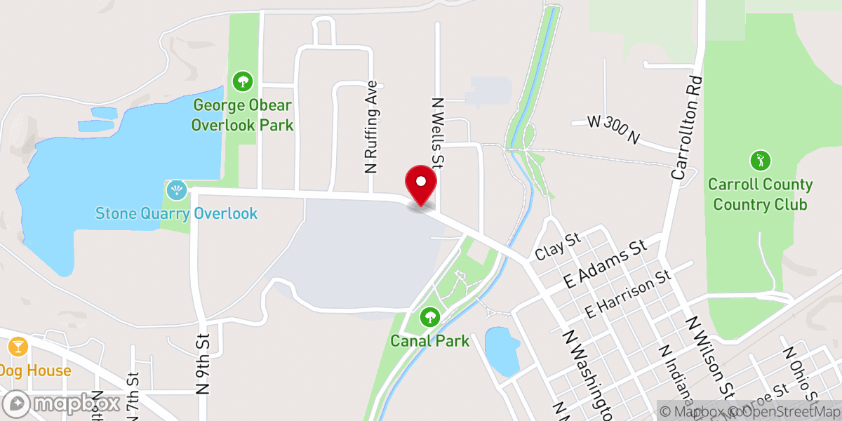 Map showing location of Calvary Chapel Carroll County