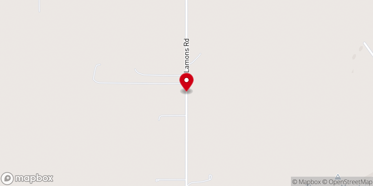Map showing location of Double Springs church of God