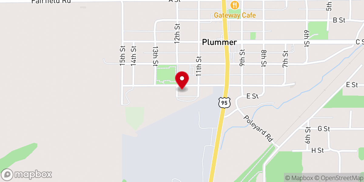 Map showing location of Our Lady of Mercy Catholic Church