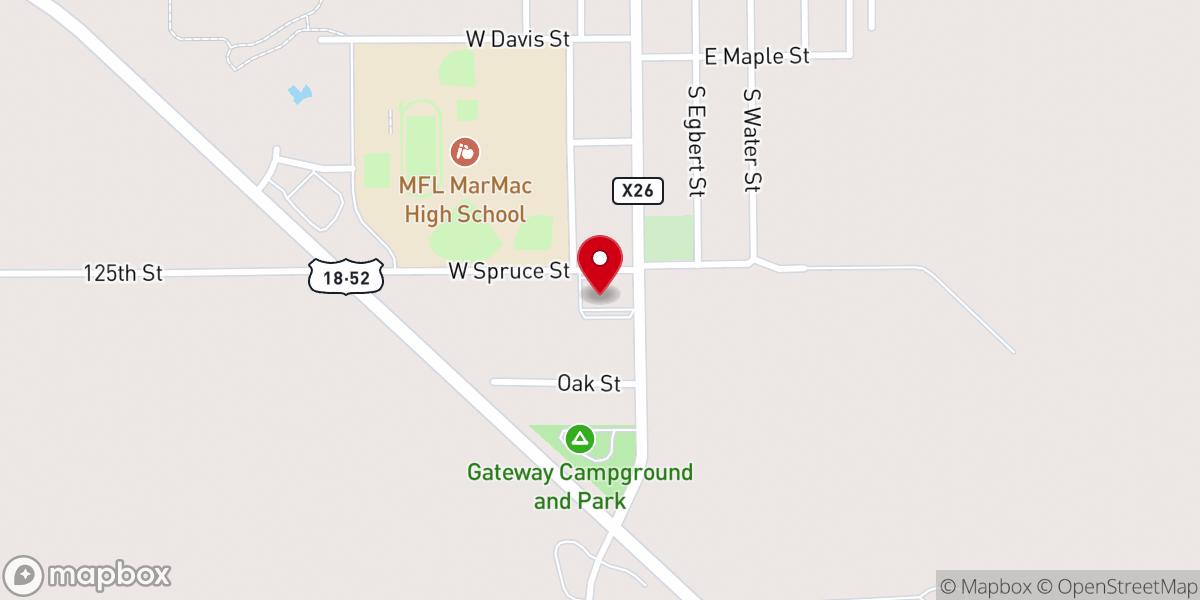 Map showing location of Garden City United Methodist Church