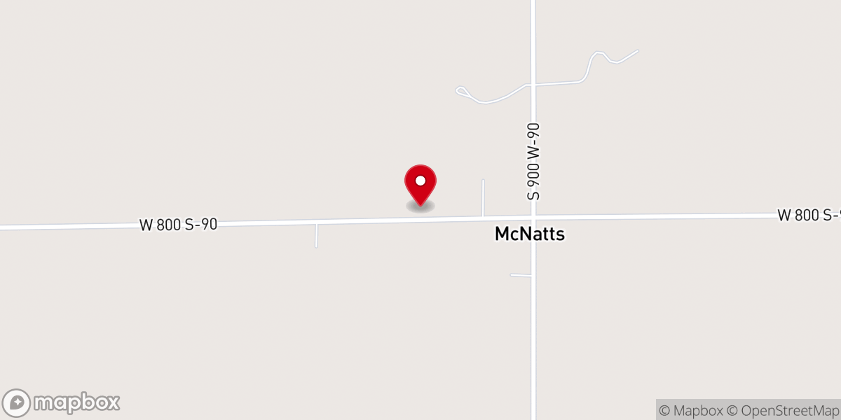 Map showing location of McNatt United Methodist Church