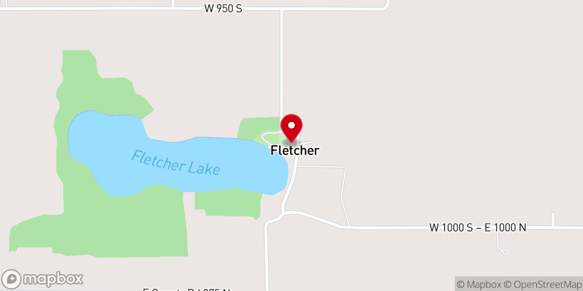 Map showing location of Fletcher’s Lake Church