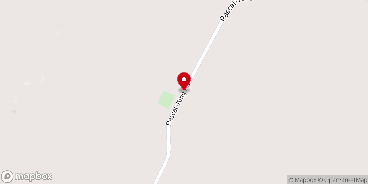 Map showing location of Antioch Church