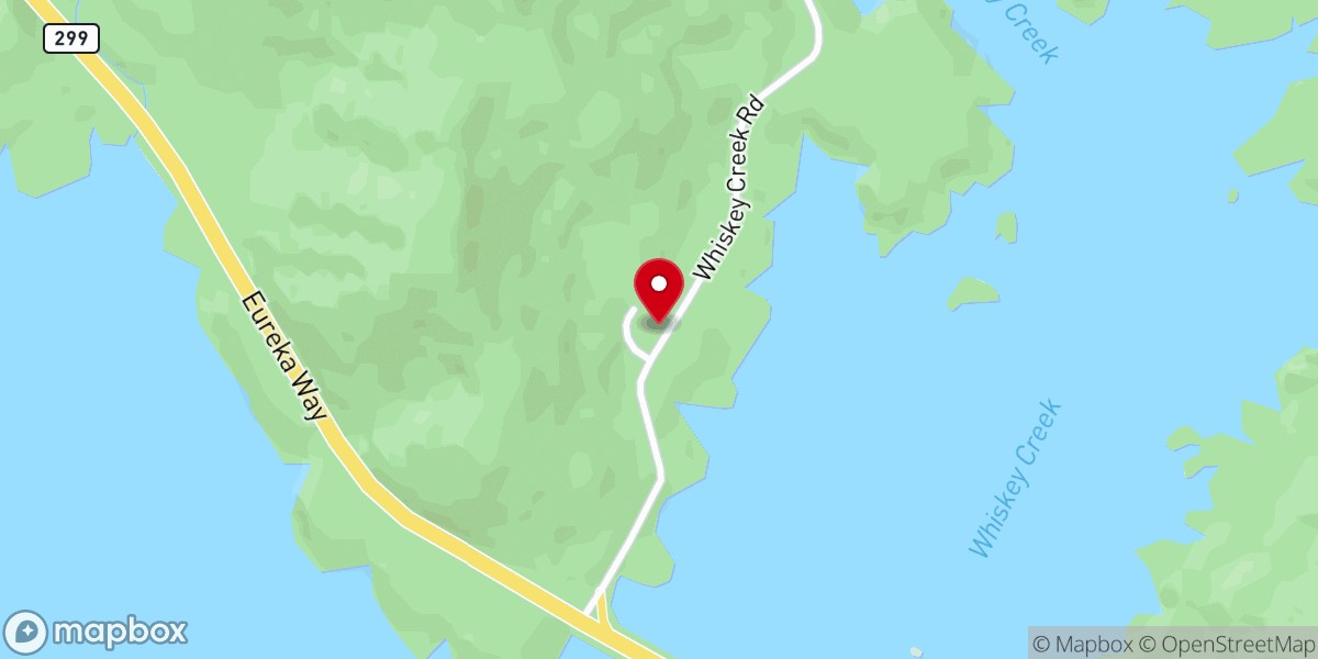 Map showing location of Whiskeytown