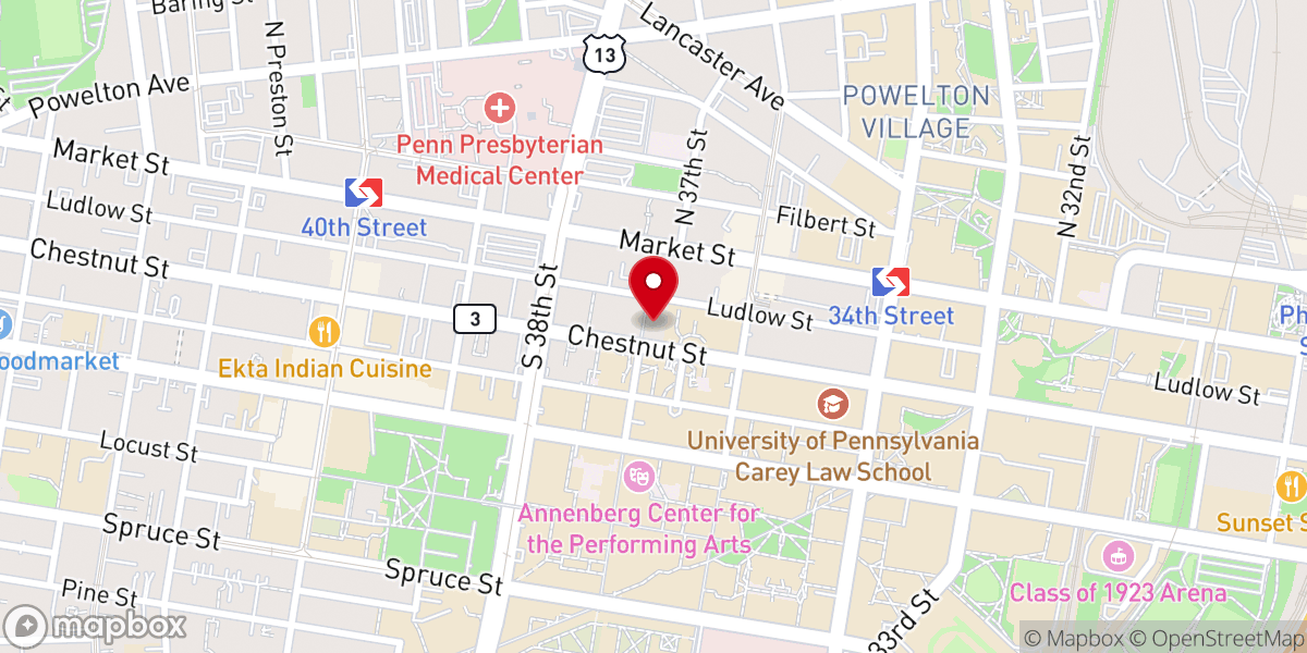 Map showing location of University Lutheran Church