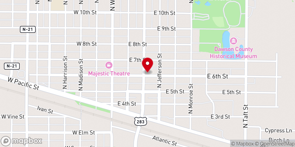 Map showing location of St Ann's Catholic Church