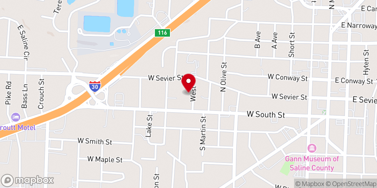 Map showing location of New Life Landmark Missionary Baptist Church