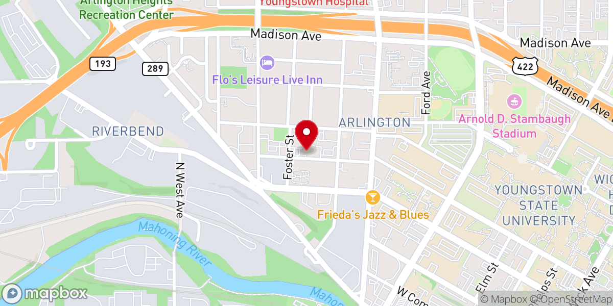 Map showing location of Union Baptist Church